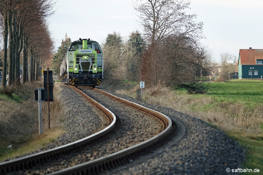 Hinter Heideloh wird gleich das Waldstück 