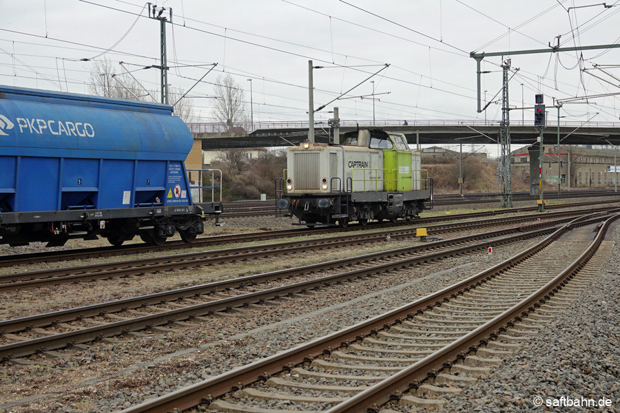 Umsetzfahrt an den Getreidezug.