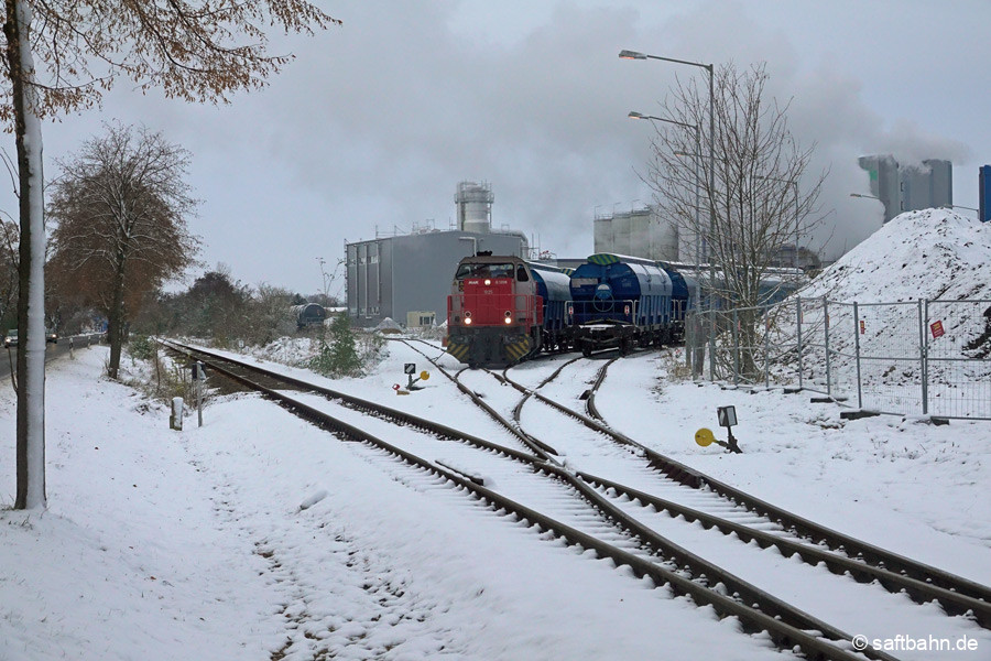 RBB 275 027 im Anschlussgleis der Verbio.