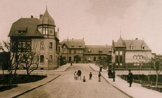 Blick auf Zörbiger Bahnhof um 1910